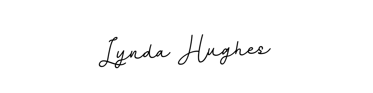 Use a signature maker to create a handwritten signature online. With this signature software, you can design (BallpointsItalic-DORy9) your own signature for name Lynda Hughes. Lynda Hughes signature style 11 images and pictures png