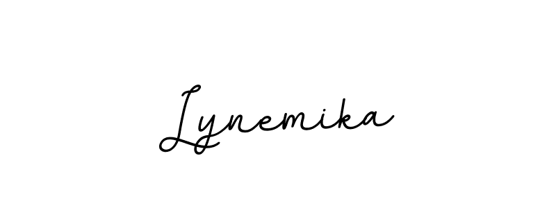 You should practise on your own different ways (BallpointsItalic-DORy9) to write your name (Lynemika) in signature. don't let someone else do it for you. Lynemika signature style 11 images and pictures png