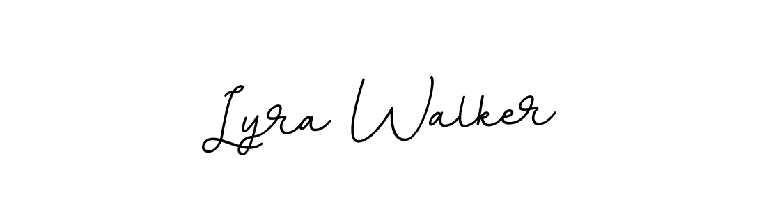 How to make Lyra Walker name signature. Use BallpointsItalic-DORy9 style for creating short signs online. This is the latest handwritten sign. Lyra Walker signature style 11 images and pictures png