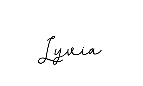 You should practise on your own different ways (BallpointsItalic-DORy9) to write your name (Lyvia) in signature. don't let someone else do it for you. Lyvia signature style 11 images and pictures png