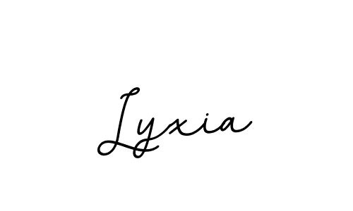 Use a signature maker to create a handwritten signature online. With this signature software, you can design (BallpointsItalic-DORy9) your own signature for name Lyxia. Lyxia signature style 11 images and pictures png