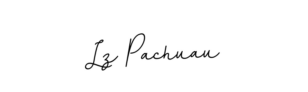 How to make Lz Pachuau name signature. Use BallpointsItalic-DORy9 style for creating short signs online. This is the latest handwritten sign. Lz Pachuau signature style 11 images and pictures png