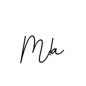 Also we have M!a name is the best signature style. Create professional handwritten signature collection using BallpointsItalic-DORy9 autograph style. M!a signature style 11 images and pictures png