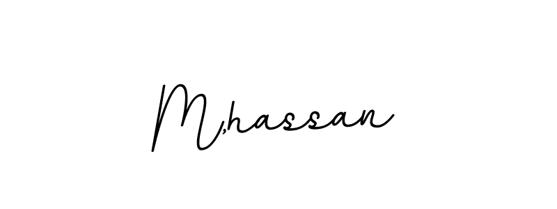 How to make M,hassan signature? BallpointsItalic-DORy9 is a professional autograph style. Create handwritten signature for M,hassan name. M,hassan signature style 11 images and pictures png