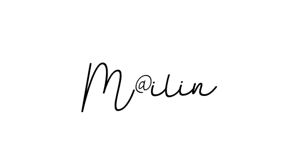 How to make M@ilin name signature. Use BallpointsItalic-DORy9 style for creating short signs online. This is the latest handwritten sign. M@ilin signature style 11 images and pictures png