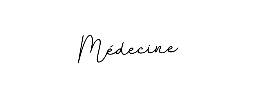 Make a beautiful signature design for name Médecine. With this signature (BallpointsItalic-DORy9) style, you can create a handwritten signature for free. Médecine signature style 11 images and pictures png