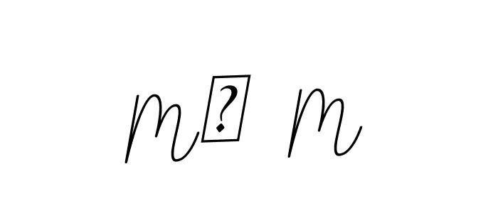 How to Draw Mᴀ  M signature style? BallpointsItalic-DORy9 is a latest design signature styles for name Mᴀ  M. Mᴀ  M signature style 11 images and pictures png