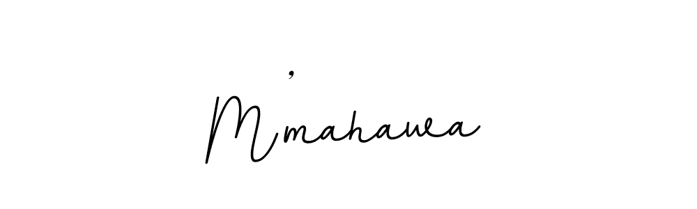 Design your own signature with our free online signature maker. With this signature software, you can create a handwritten (BallpointsItalic-DORy9) signature for name M’mahawa. M’mahawa signature style 11 images and pictures png