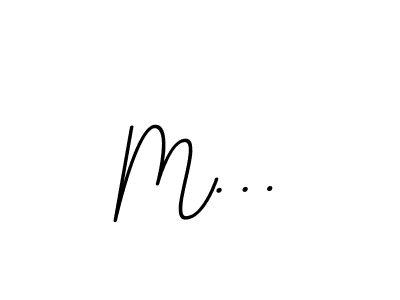 Design your own signature with our free online signature maker. With this signature software, you can create a handwritten (BallpointsItalic-DORy9) signature for name M…. M… signature style 11 images and pictures png