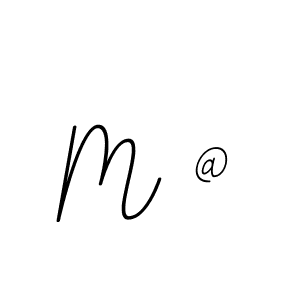 How to make M @ name signature. Use BallpointsItalic-DORy9 style for creating short signs online. This is the latest handwritten sign. M @ signature style 11 images and pictures png