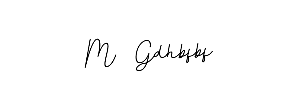 Create a beautiful signature design for name M  Gdhbfbf. With this signature (BallpointsItalic-DORy9) fonts, you can make a handwritten signature for free. M  Gdhbfbf signature style 11 images and pictures png