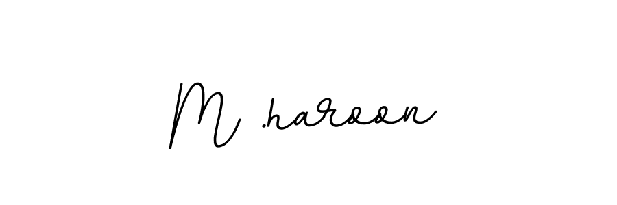 Make a beautiful signature design for name M .haroon. With this signature (BallpointsItalic-DORy9) style, you can create a handwritten signature for free. M .haroon signature style 11 images and pictures png