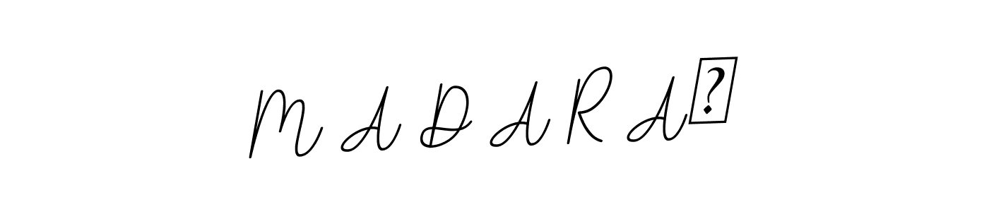 You should practise on your own different ways (BallpointsItalic-DORy9) to write your name (M A D A R Aꔪ) in signature. don't let someone else do it for you. M A D A R Aꔪ signature style 11 images and pictures png