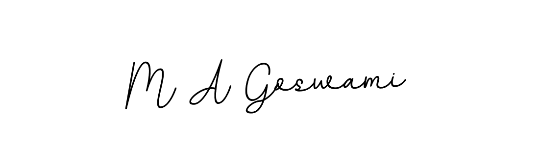 You should practise on your own different ways (BallpointsItalic-DORy9) to write your name (M A Goswami) in signature. don't let someone else do it for you. M A Goswami signature style 11 images and pictures png