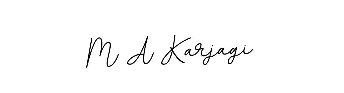 M A Karjagi stylish signature style. Best Handwritten Sign (BallpointsItalic-DORy9) for my name. Handwritten Signature Collection Ideas for my name M A Karjagi. M A Karjagi signature style 11 images and pictures png