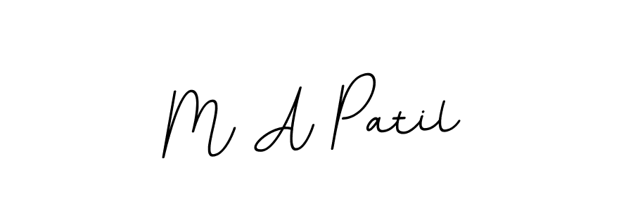 Create a beautiful signature design for name M A Patil. With this signature (BallpointsItalic-DORy9) fonts, you can make a handwritten signature for free. M A Patil signature style 11 images and pictures png