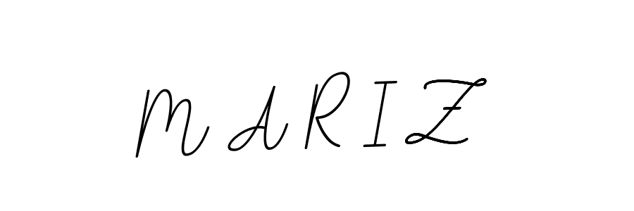 You should practise on your own different ways (BallpointsItalic-DORy9) to write your name (M A R I Z) in signature. don't let someone else do it for you. M A R I Z signature style 11 images and pictures png