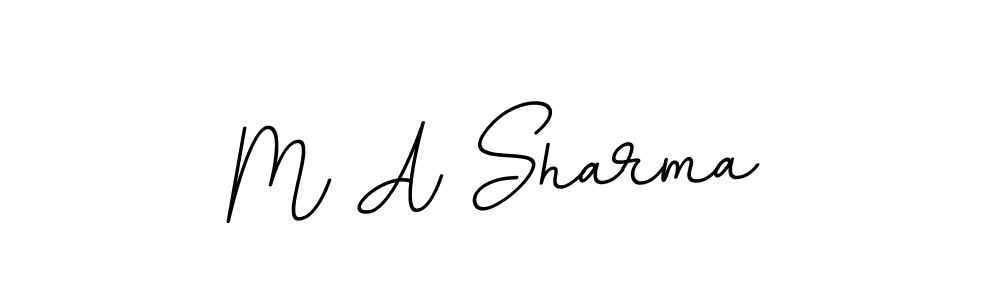 This is the best signature style for the M A Sharma name. Also you like these signature font (BallpointsItalic-DORy9). Mix name signature. M A Sharma signature style 11 images and pictures png