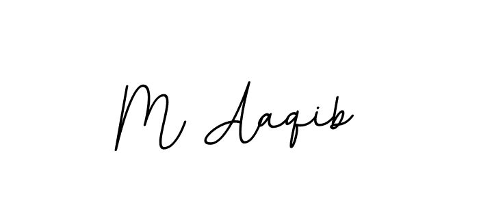 M Aaqib stylish signature style. Best Handwritten Sign (BallpointsItalic-DORy9) for my name. Handwritten Signature Collection Ideas for my name M Aaqib. M Aaqib signature style 11 images and pictures png