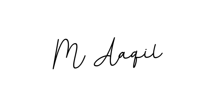 Create a beautiful signature design for name M Aaqil. With this signature (BallpointsItalic-DORy9) fonts, you can make a handwritten signature for free. M Aaqil signature style 11 images and pictures png