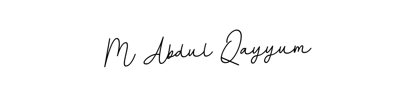 M Abdul Qayyum stylish signature style. Best Handwritten Sign (BallpointsItalic-DORy9) for my name. Handwritten Signature Collection Ideas for my name M Abdul Qayyum. M Abdul Qayyum signature style 11 images and pictures png