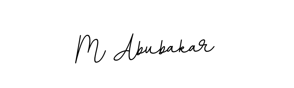 You should practise on your own different ways (BallpointsItalic-DORy9) to write your name (M Abubakar) in signature. don't let someone else do it for you. M Abubakar signature style 11 images and pictures png