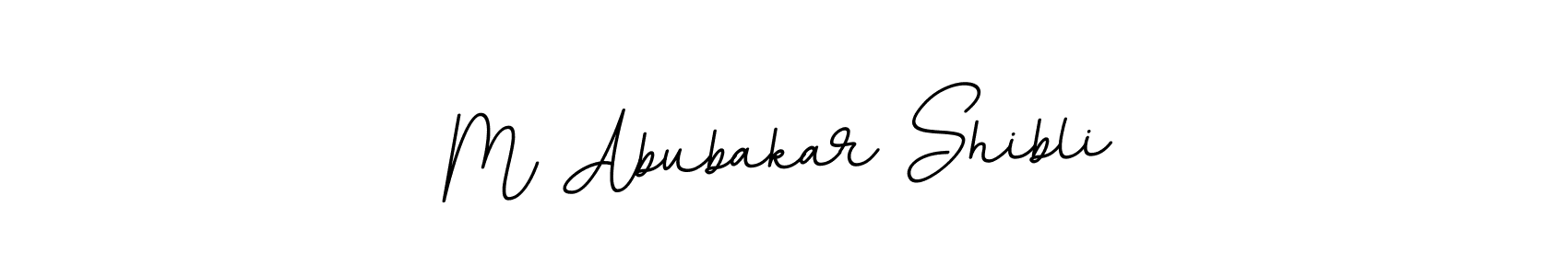 Similarly BallpointsItalic-DORy9 is the best handwritten signature design. Signature creator online .You can use it as an online autograph creator for name M Abubakar Shibli. M Abubakar Shibli signature style 11 images and pictures png