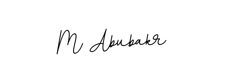 This is the best signature style for the M Abubakr name. Also you like these signature font (BallpointsItalic-DORy9). Mix name signature. M Abubakr signature style 11 images and pictures png