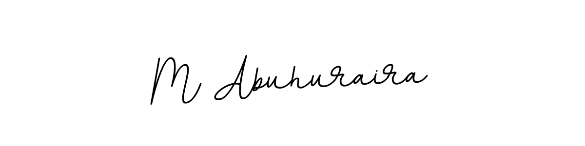 Create a beautiful signature design for name M Abuhuraira. With this signature (BallpointsItalic-DORy9) fonts, you can make a handwritten signature for free. M Abuhuraira signature style 11 images and pictures png