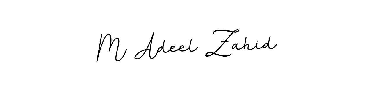 Use a signature maker to create a handwritten signature online. With this signature software, you can design (BallpointsItalic-DORy9) your own signature for name M Adeel Zahid. M Adeel Zahid signature style 11 images and pictures png