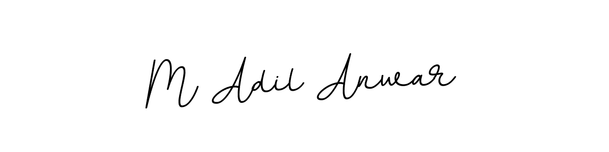 Create a beautiful signature design for name M Adil Anwar. With this signature (BallpointsItalic-DORy9) fonts, you can make a handwritten signature for free. M Adil Anwar signature style 11 images and pictures png