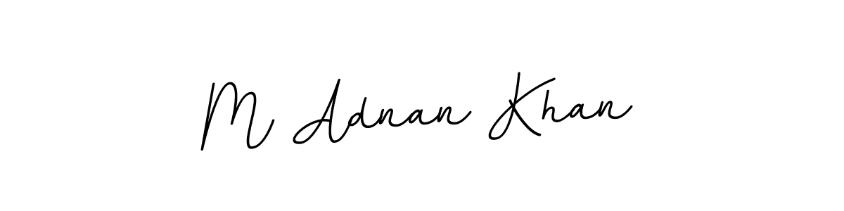 Make a beautiful signature design for name M Adnan Khan. With this signature (BallpointsItalic-DORy9) style, you can create a handwritten signature for free. M Adnan Khan signature style 11 images and pictures png