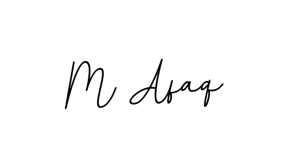 Create a beautiful signature design for name M Afaq. With this signature (BallpointsItalic-DORy9) fonts, you can make a handwritten signature for free. M Afaq signature style 11 images and pictures png