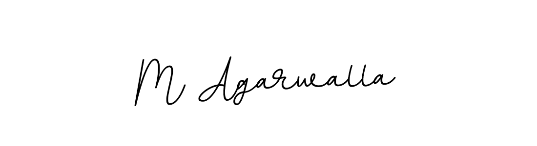 M Agarwalla stylish signature style. Best Handwritten Sign (BallpointsItalic-DORy9) for my name. Handwritten Signature Collection Ideas for my name M Agarwalla. M Agarwalla signature style 11 images and pictures png