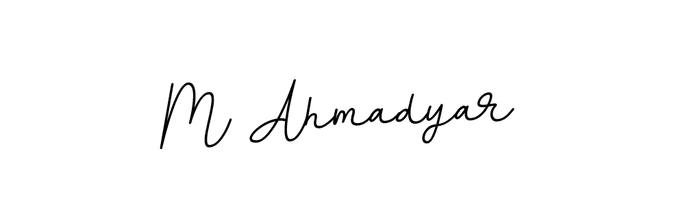 It looks lik you need a new signature style for name M Ahmadyar. Design unique handwritten (BallpointsItalic-DORy9) signature with our free signature maker in just a few clicks. M Ahmadyar signature style 11 images and pictures png