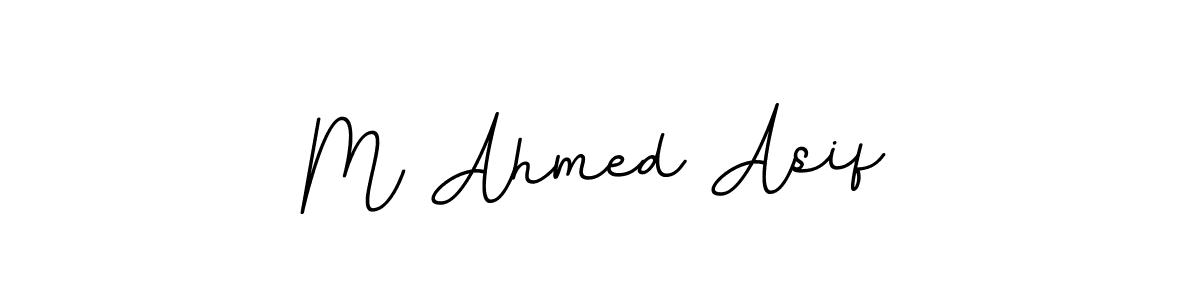 Create a beautiful signature design for name M Ahmed Asif. With this signature (BallpointsItalic-DORy9) fonts, you can make a handwritten signature for free. M Ahmed Asif signature style 11 images and pictures png