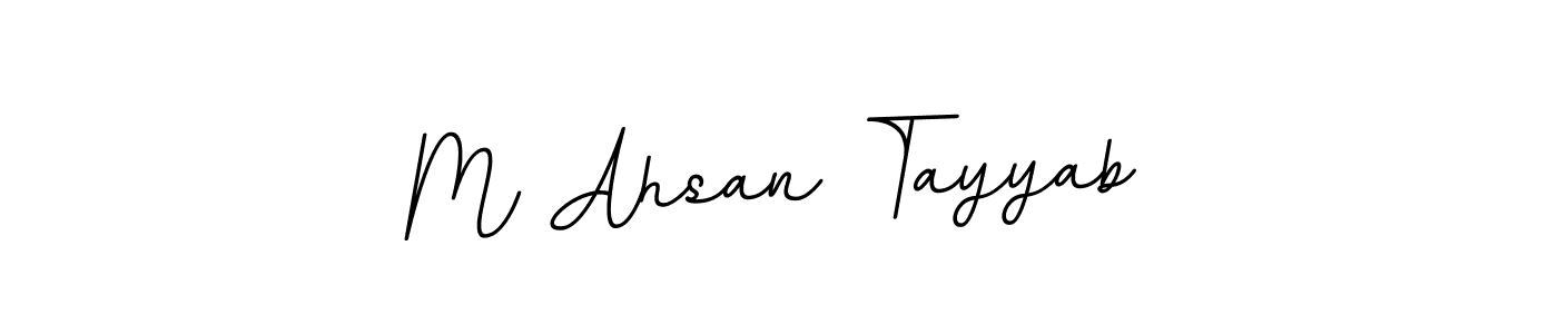 This is the best signature style for the M Ahsan Tayyab name. Also you like these signature font (BallpointsItalic-DORy9). Mix name signature. M Ahsan Tayyab signature style 11 images and pictures png