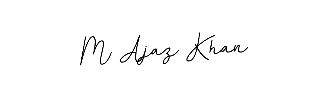 Use a signature maker to create a handwritten signature online. With this signature software, you can design (BallpointsItalic-DORy9) your own signature for name M Ajaz Khan. M Ajaz Khan signature style 11 images and pictures png