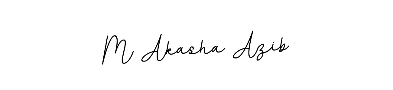 Use a signature maker to create a handwritten signature online. With this signature software, you can design (BallpointsItalic-DORy9) your own signature for name M Akasha Azib. M Akasha Azib signature style 11 images and pictures png