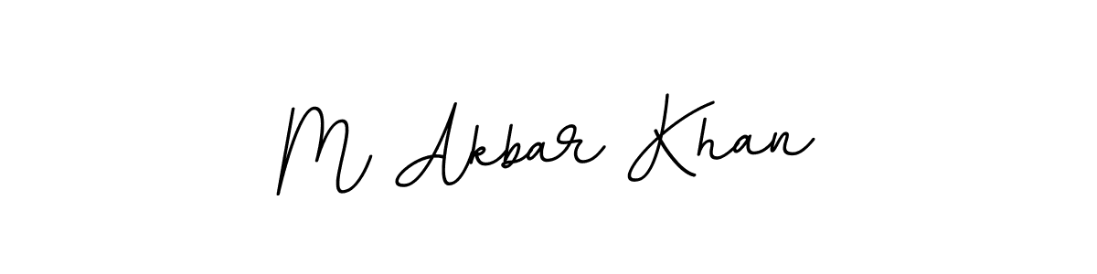 Create a beautiful signature design for name M Akbar Khan. With this signature (BallpointsItalic-DORy9) fonts, you can make a handwritten signature for free. M Akbar Khan signature style 11 images and pictures png