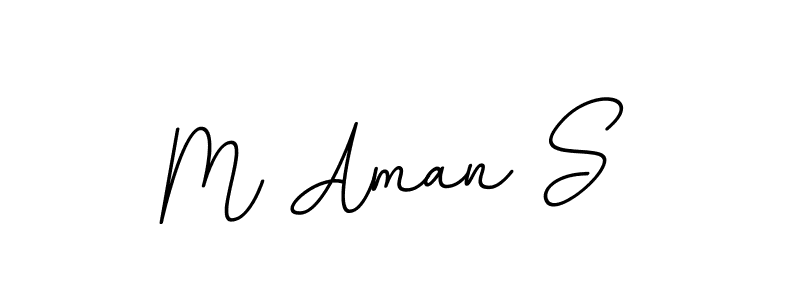 This is the best signature style for the M Aman S name. Also you like these signature font (BallpointsItalic-DORy9). Mix name signature. M Aman S signature style 11 images and pictures png