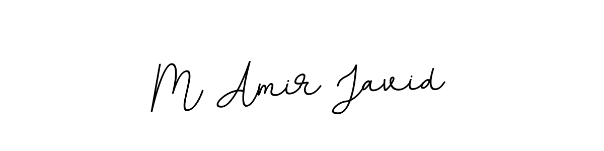 Make a beautiful signature design for name M Amir Javid. With this signature (BallpointsItalic-DORy9) style, you can create a handwritten signature for free. M Amir Javid signature style 11 images and pictures png