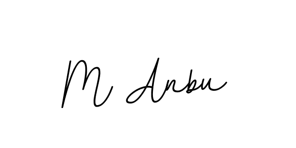 Design your own signature with our free online signature maker. With this signature software, you can create a handwritten (BallpointsItalic-DORy9) signature for name M Anbu. M Anbu signature style 11 images and pictures png