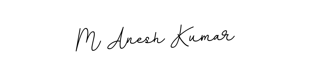 Make a beautiful signature design for name M Anesh Kumar. With this signature (BallpointsItalic-DORy9) style, you can create a handwritten signature for free. M Anesh Kumar signature style 11 images and pictures png