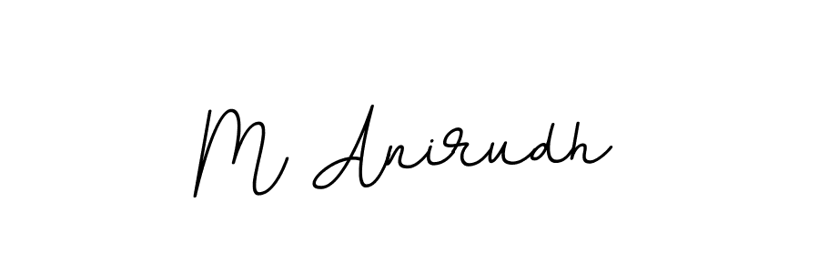 Design your own signature with our free online signature maker. With this signature software, you can create a handwritten (BallpointsItalic-DORy9) signature for name M Anirudh. M Anirudh signature style 11 images and pictures png