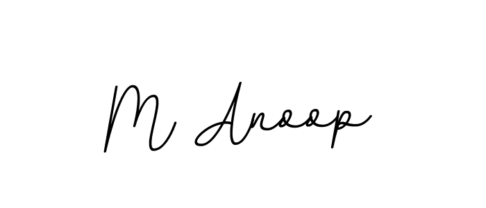 You should practise on your own different ways (BallpointsItalic-DORy9) to write your name (M Anoop) in signature. don't let someone else do it for you. M Anoop signature style 11 images and pictures png