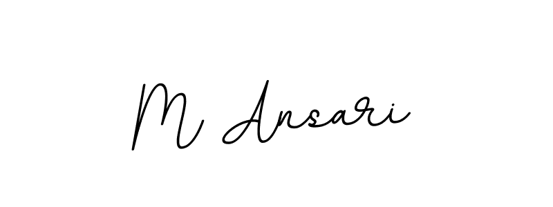 Create a beautiful signature design for name M Ansari. With this signature (BallpointsItalic-DORy9) fonts, you can make a handwritten signature for free. M Ansari signature style 11 images and pictures png