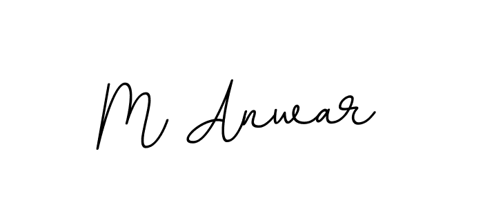 Use a signature maker to create a handwritten signature online. With this signature software, you can design (BallpointsItalic-DORy9) your own signature for name M Anwar. M Anwar signature style 11 images and pictures png