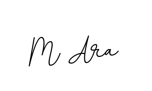 Create a beautiful signature design for name M Ara. With this signature (BallpointsItalic-DORy9) fonts, you can make a handwritten signature for free. M Ara signature style 11 images and pictures png