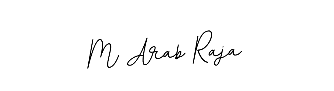 Create a beautiful signature design for name M Arab Raja. With this signature (BallpointsItalic-DORy9) fonts, you can make a handwritten signature for free. M Arab Raja signature style 11 images and pictures png